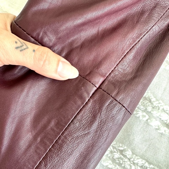 Walter Baker Vikki Two Toned Motorcycle Leather Jacket - Picture 13 of 16